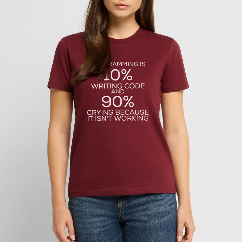 Programmation de programmation drôle d'énonciation T-shirt bio CRAFTER Stanley Stella Unisexe