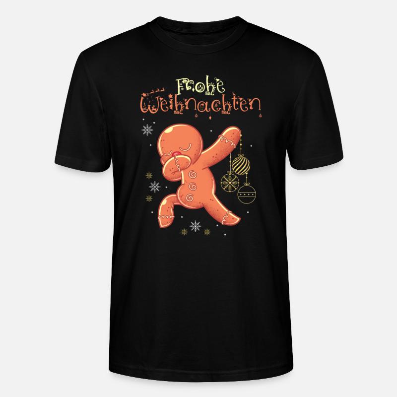 Lebkuchenmann - Stanley/Stella Unisex Bio-T-Shirt CRAFTER - Schwarz