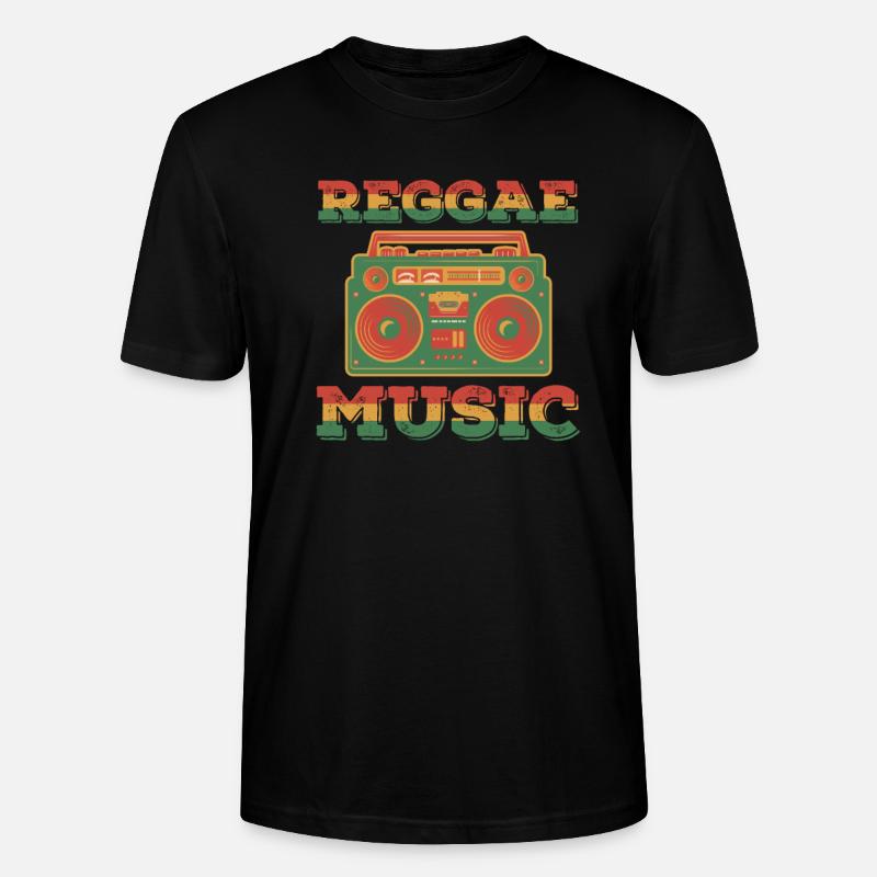 Reggae - Stanley/Stella Unisex Bio-T-Shirt CRAFTER - Schwarz