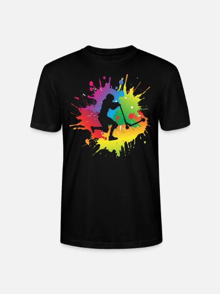 Scooter stunt - Stanley/Stella CRAFTER Unisex Organic T-Shirt - black