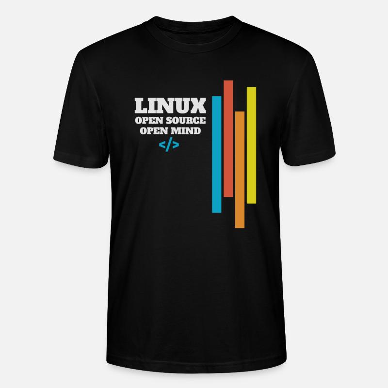 Cadeau d'administrateur de programmeur Linux - T-shirt bio CRAFTER Stanley Stella Unisexe - noir