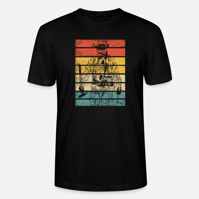 Pompier pompier pompier - T-shirt bio CRAFTER Stanley Stella Unisexe - noir