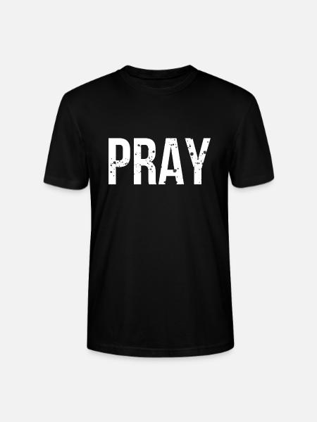 Pray - Stanley/Stella CRAFTER Unisex Organic T-Shirt - black