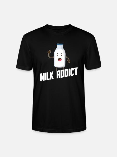 Milk raw milk whole milk - Stanley/Stella CRAFTER Unisex Organic T-Shirt - black