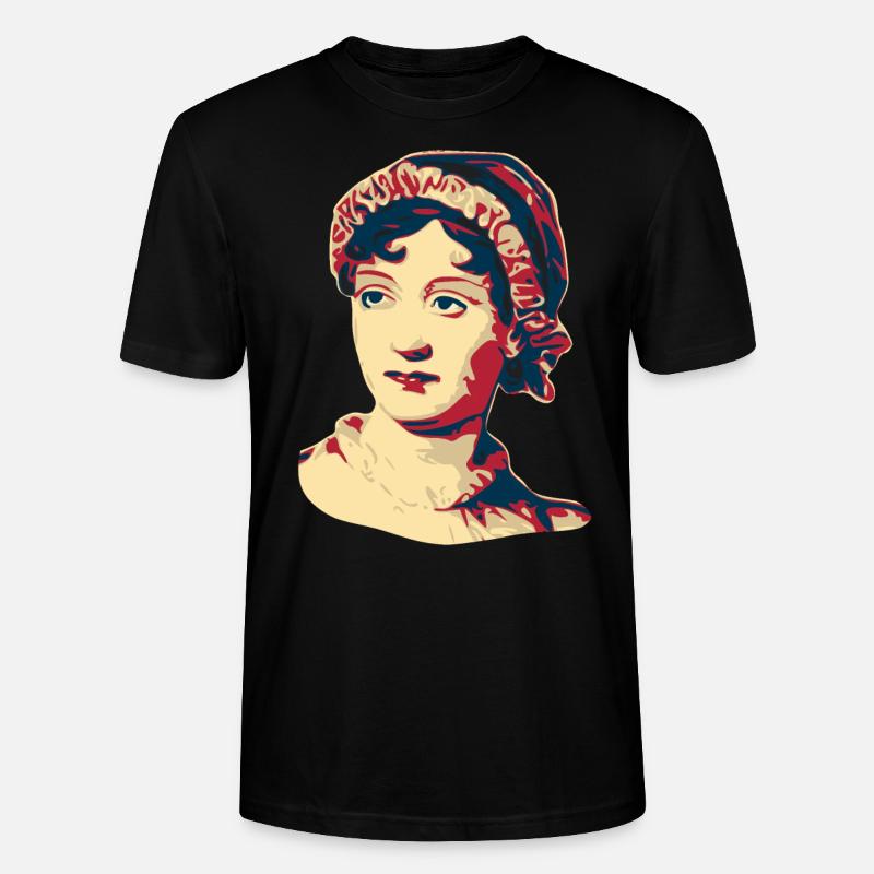 Jane Austen - Stanley/Stella Unisex Bio-T-Shirt CRAFTER - Schwarz