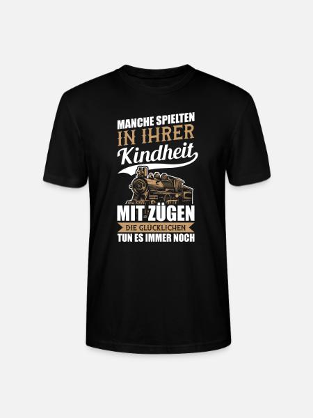 Eisenbahner Modellbauer Modellbau Geschenk - Stanley/Stella Unisex Bio-T-Shirt CRAFTER - Schwarz