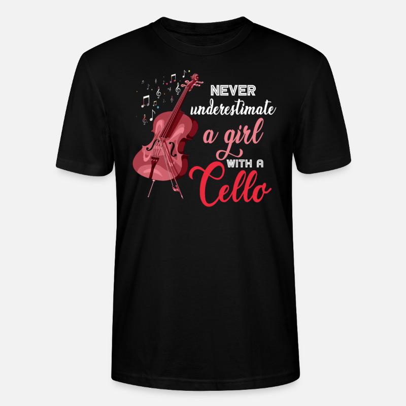 Fille instrument de violoncelle - T-shirt bio CRAFTER Stanley Stella Unisexe - noir