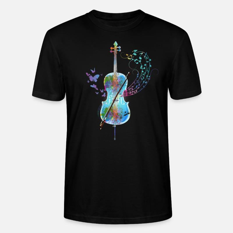 Orchestre violoncelle violoncelle - T-shirt bio CRAFTER Stanley Stella Unisexe - noir