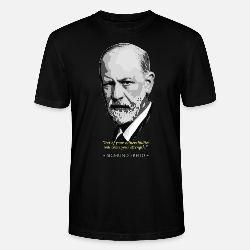 Sigmund FreudZitat - Stanley/Stella Unisex Bio-T-Shirt CRAFTER - Schwarz