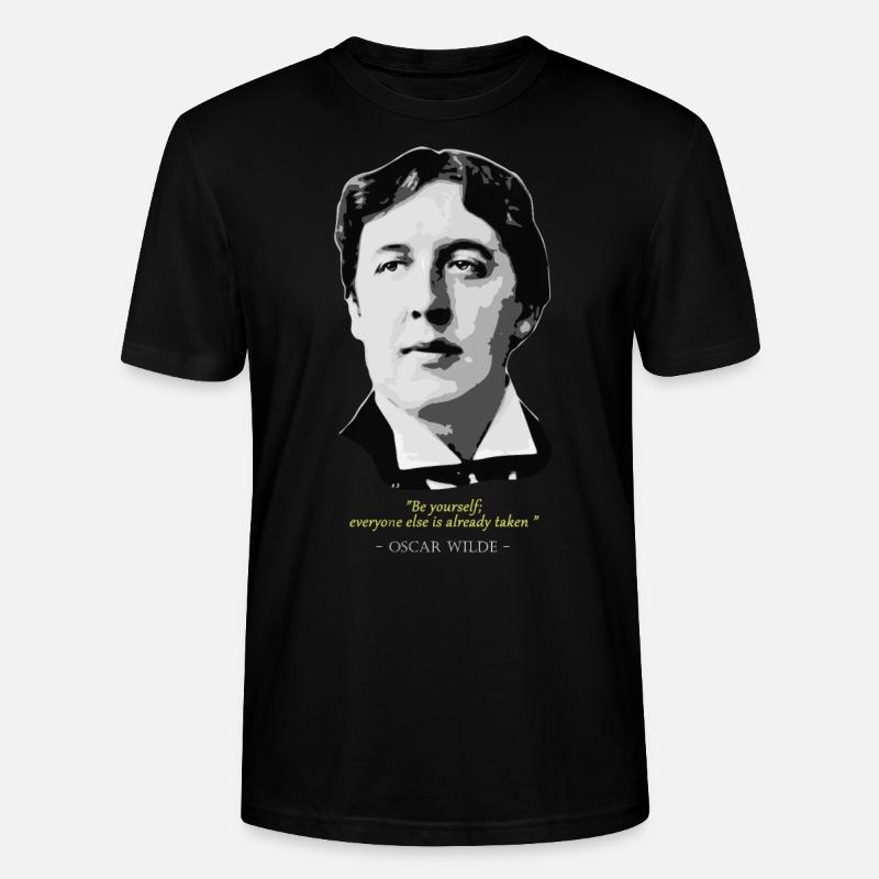 Oscar Wilde Zitat - Stanley/Stella Unisex Bio-T-Shirt CRAFTER - Schwarz