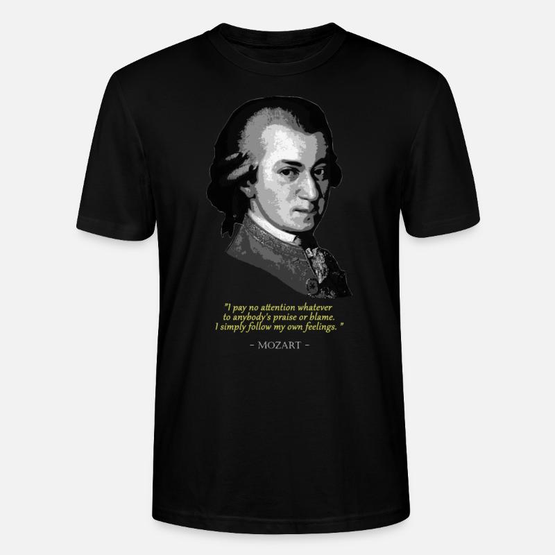 MozartZitat - Stanley/Stella Unisex Bio-T-Shirt CRAFTER - Schwarz
