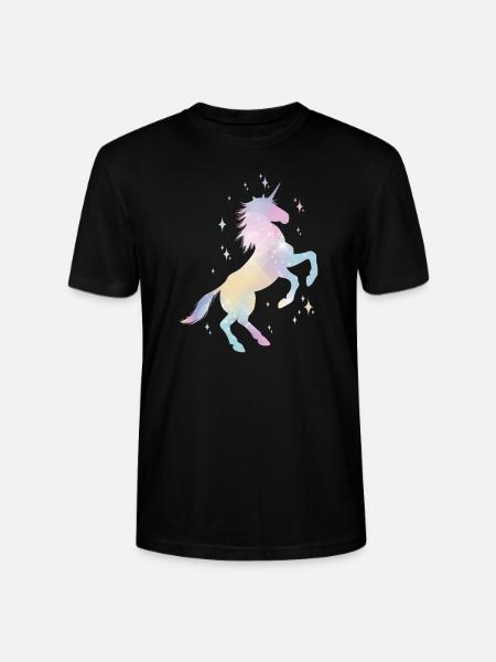 Einhorn - Stanley/Stella Unisex Bio-T-Shirt CRAFTER - Schwarz