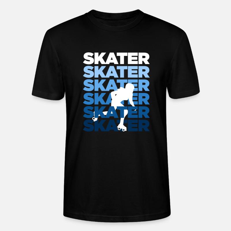 Skater Inline Skating Rollerblading Rollschuhe - Stanley/Stella Unisex Bio-T-Shirt CRAFTER - Schwarz