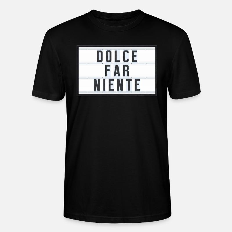 DOLCE FAR NIENTE - Stanley/Stella Unisex Bio-T-Shirt CRAFTER - Schwarz