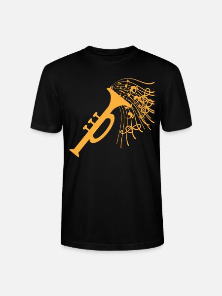 trumpet. - Stanley/Stella CRAFTER Unisex Organic T-Shirt - black
