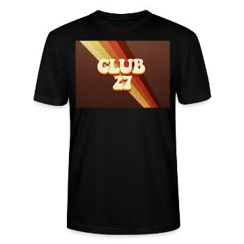 Club 27 - T-shirt bio CRAFTER Stanley Stella Unisexe - noir - Devant - Alina (178cm) & Michal (187cm)