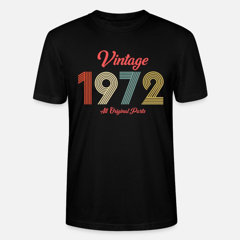 1972 - Stanley/Stella Unisex Bio-T-Shirt CRAFTER - Schwarz
