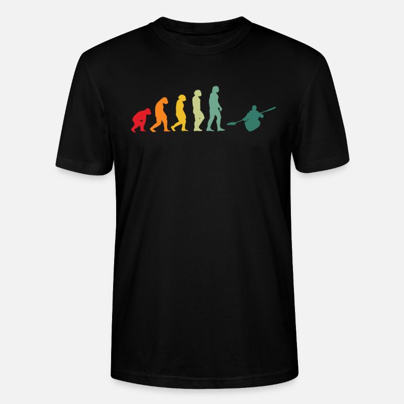 Kayak Kajak Evolution Kayakfahrer - Stanley/Stella Unisex Bio-T-Shirt CRAFTER - Schwarz