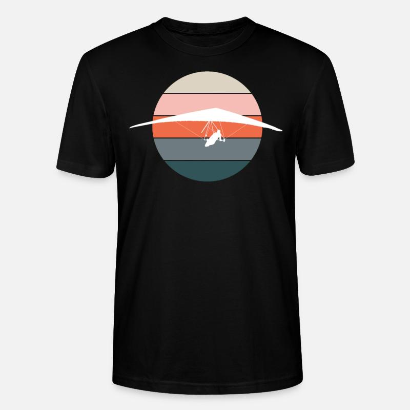 Deltaplane deltaplane deltaplane rétro - T-shirt bio CRAFTER Stanley Stella Unisexe - noir