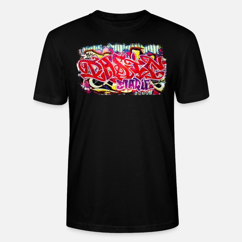 Berliner Mauer Graffiti Schrift - Stanley/Stella Unisex Bio-T-Shirt CRAFTER - Schwarz
