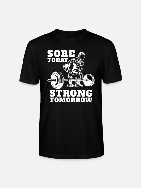 Weightlifting weightlifter barbell - Stanley/Stella CRAFTER Unisex Organic T-Shirt - black