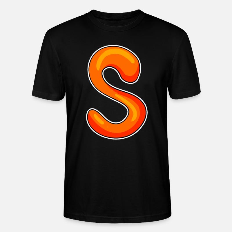 Buchstabe S - Stanley/Stella Unisex Bio-T-Shirt CRAFTER - Schwarz
