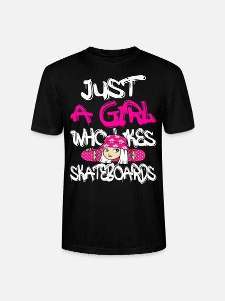 Skateboard Skater Skateboarding Gift - Stanley/Stella CRAFTER Unisex Organic T-Shirt - black