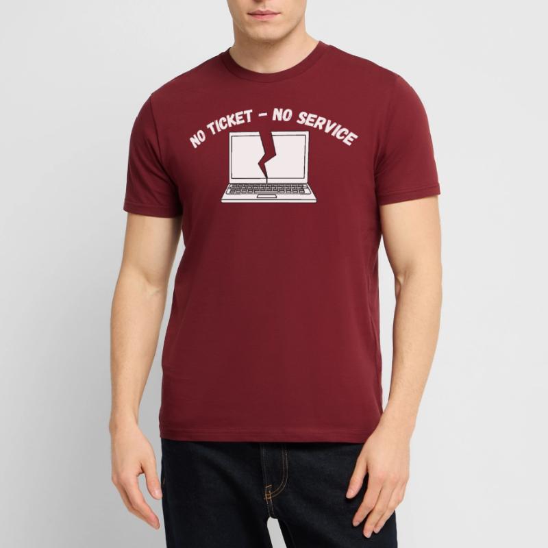 Pas de ticket, pas de service, pas de support informatique T-shirt bio CRAFTER Stanley Stella Unisexe