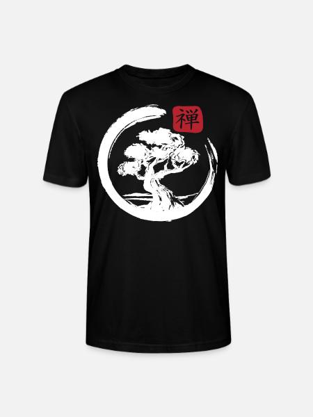 Aesthetic Japanese Bonsai Japan Art Japanese - Stanley/Stella CRAFTER Unisex Organic T-Shirt - black
