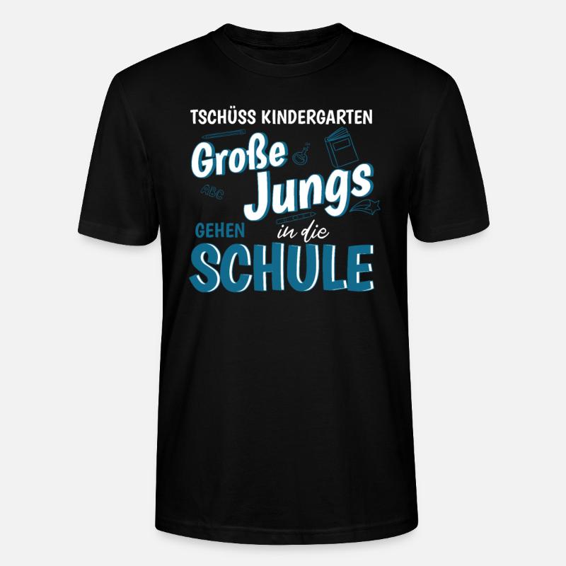 Tschüss Kindergarten Geschenk zur Einschulung - Stanley/Stella Unisex Bio-T-Shirt CRAFTER - Schwarz