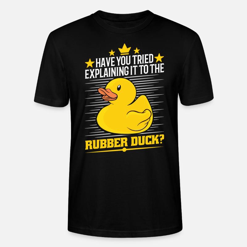 Développeur Programmeur Programmation Duck - T-shirt bio CRAFTER Stanley Stella Unisexe - noir