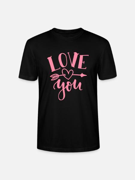 Je t’aime - T-shirt bio CRAFTER Stanley Stella Unisexe - noir