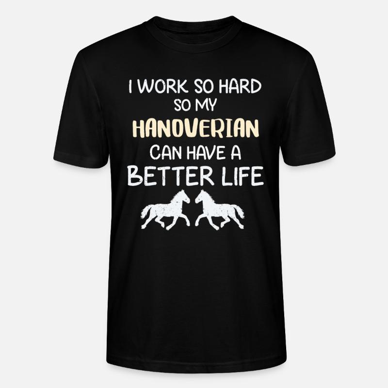 Hannoveraner - Stanley/Stella Unisex Bio-T-Shirt CRAFTER - Schwarz