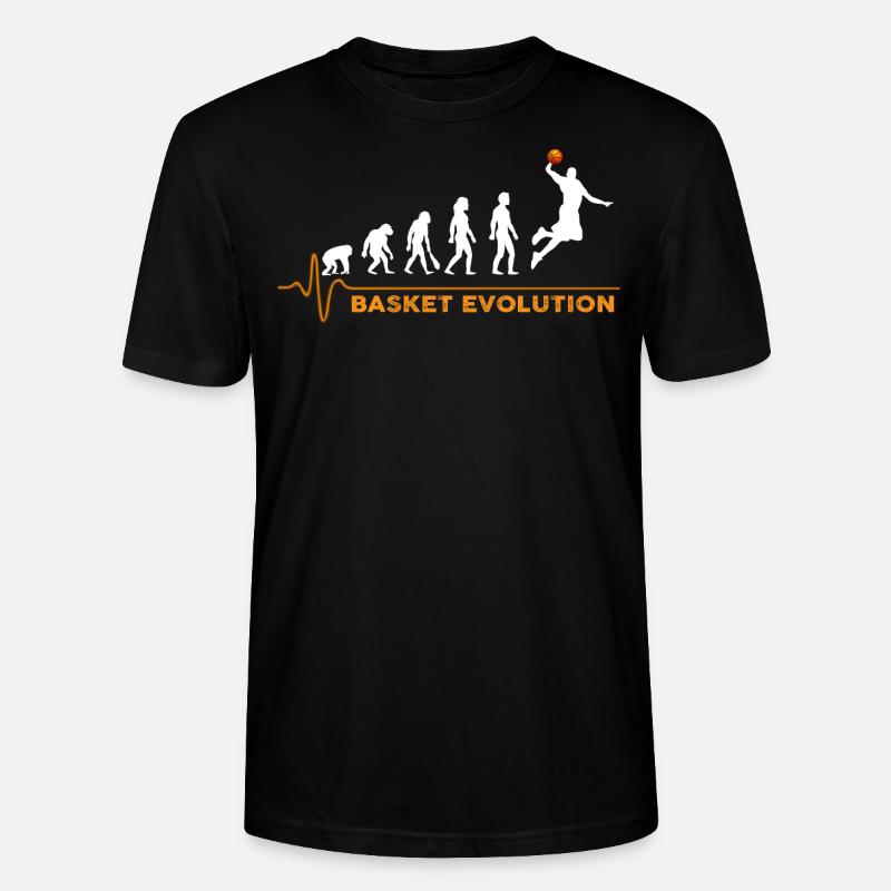 Basket evolution - T-shirt bio CRAFTER Stanley Stella Unisexe - noir