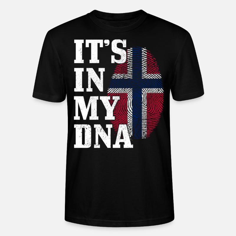 Norwegen Norge - Stanley/Stella Unisex Bio-T-Shirt CRAFTER - Schwarz