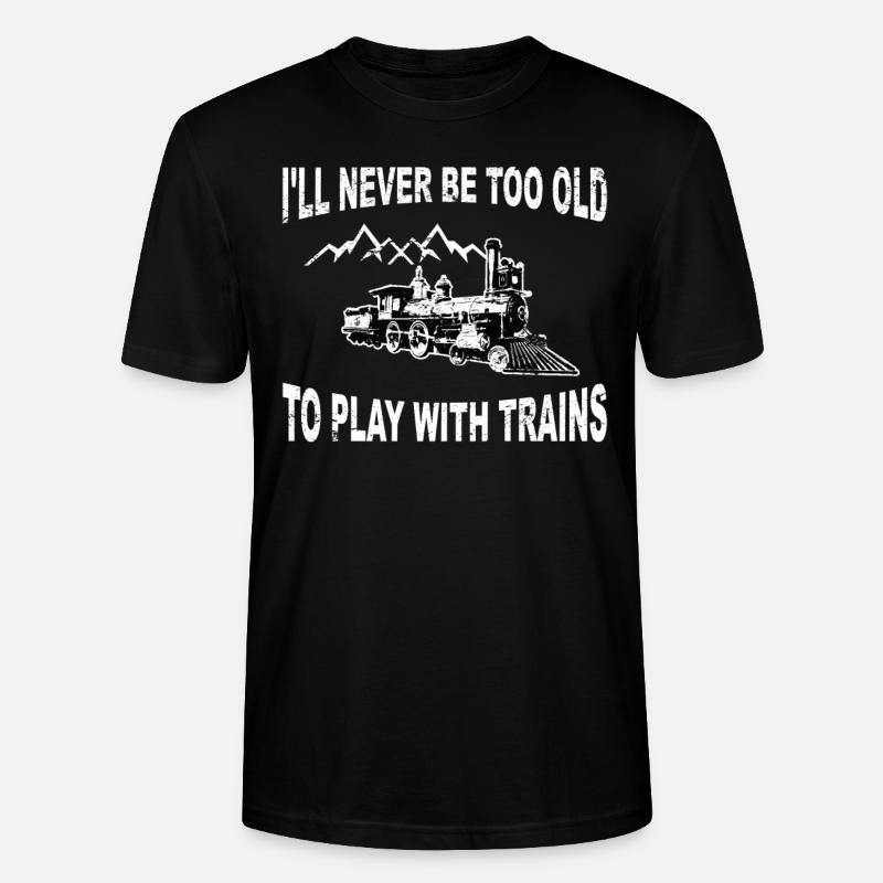 Modellbahn Eisenbahn Geschenk Modelleisenbahn - Stanley/Stella Unisex Bio-T-Shirt CRAFTER - Schwarz