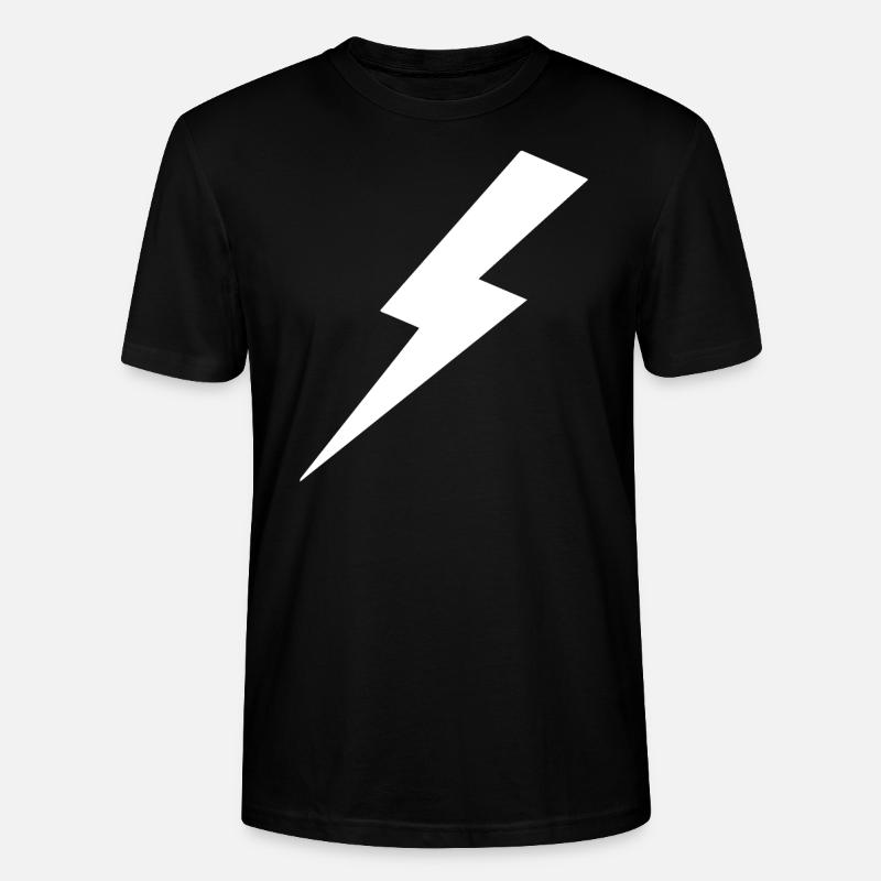 Lightning Bolt - Stanley/Stella Unisex Bio-T-Shirt CRAFTER - Schwarz