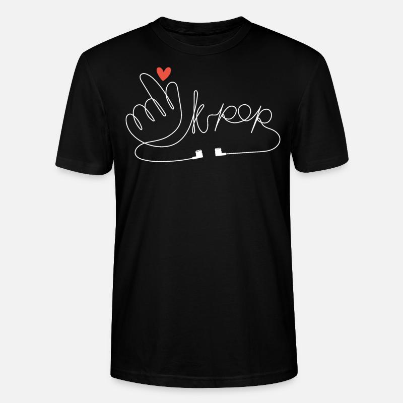 K-pop Korean Pop - T-shirt bio CRAFTER Stanley Stella Unisexe - noir