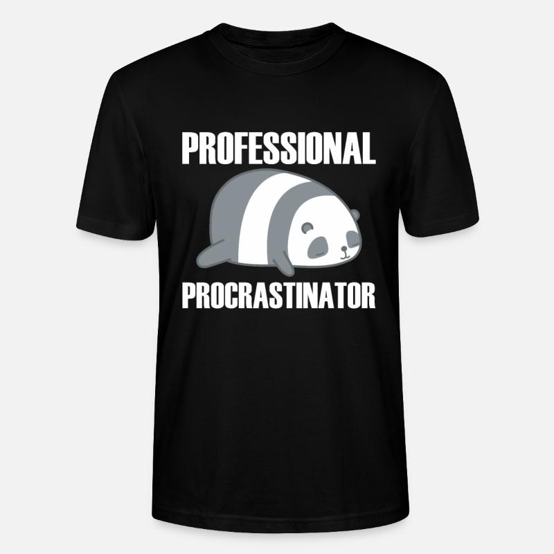 Procrastination Procrastination - T-shirt bio CRAFTER Stanley Stella Unisexe - noir