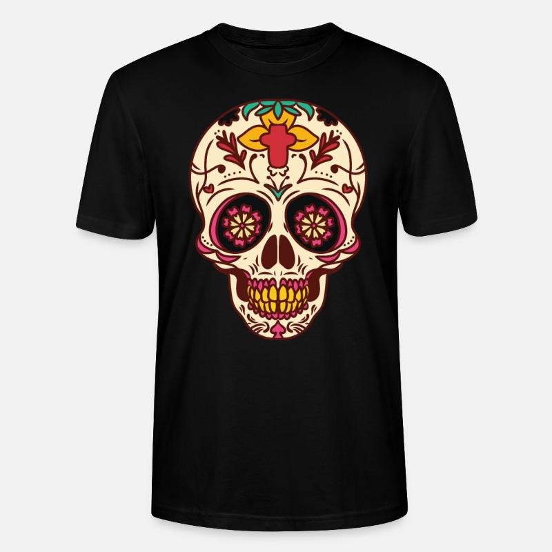 Cinco de Mayo Skull - Stanley/Stella Unisex Bio-T-Shirt CRAFTER - Schwarz
