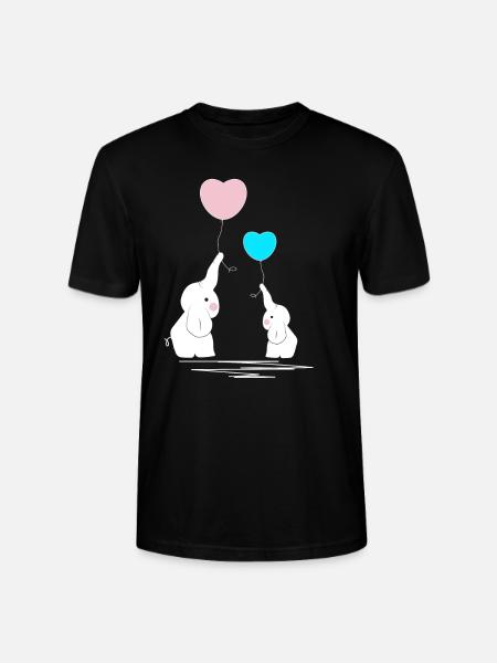 éléphant éléphant bébé naissance cadeau - T-shirt bio CRAFTER Stanley Stella Unisexe - noir