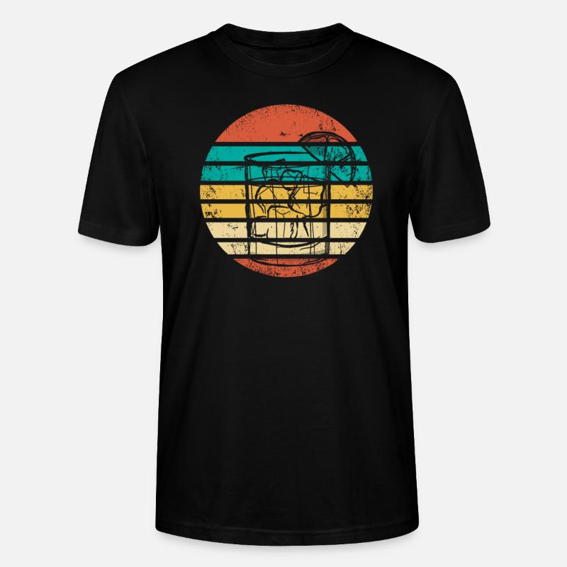 Retro Cocktail - Stanley/Stella Unisex Bio-T-Shirt CRAFTER - Schwarz