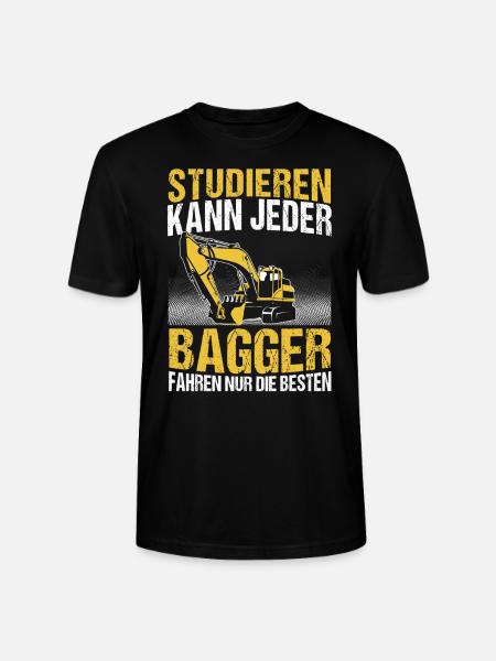 Baggerfahrer Baggerführer Bagger Geschenk - Stanley/Stella Unisex Bio-T-Shirt CRAFTER - Schwarz