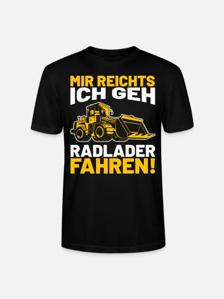Radlader Baustelle Bagger Geschenkidee - Stanley/Stella Unisex Bio-T-Shirt CRAFTER - Schwarz
