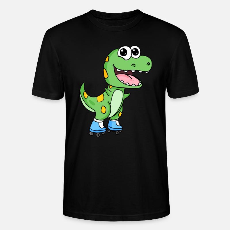 Inline Skating Rollschuhe Dinosaurier - Stanley/Stella Unisex Bio-T-Shirt CRAFTER - Schwarz