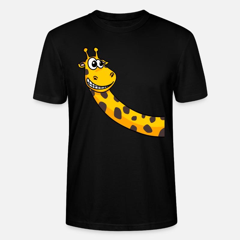 Giraffe - Stanley/Stella Unisex Bio-T-Shirt CRAFTER - Schwarz