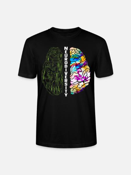 Neurodiversity Rainbow Autisme Awareness ASD ADHD - Stanley Stella CRAFTER unisex økologisk-T-shirt - sort