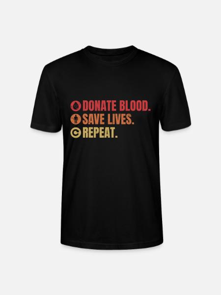 Bloddonation bloddonor bloddonor donation - Stanley Stella CRAFTER unisex økologisk-T-shirt - sort