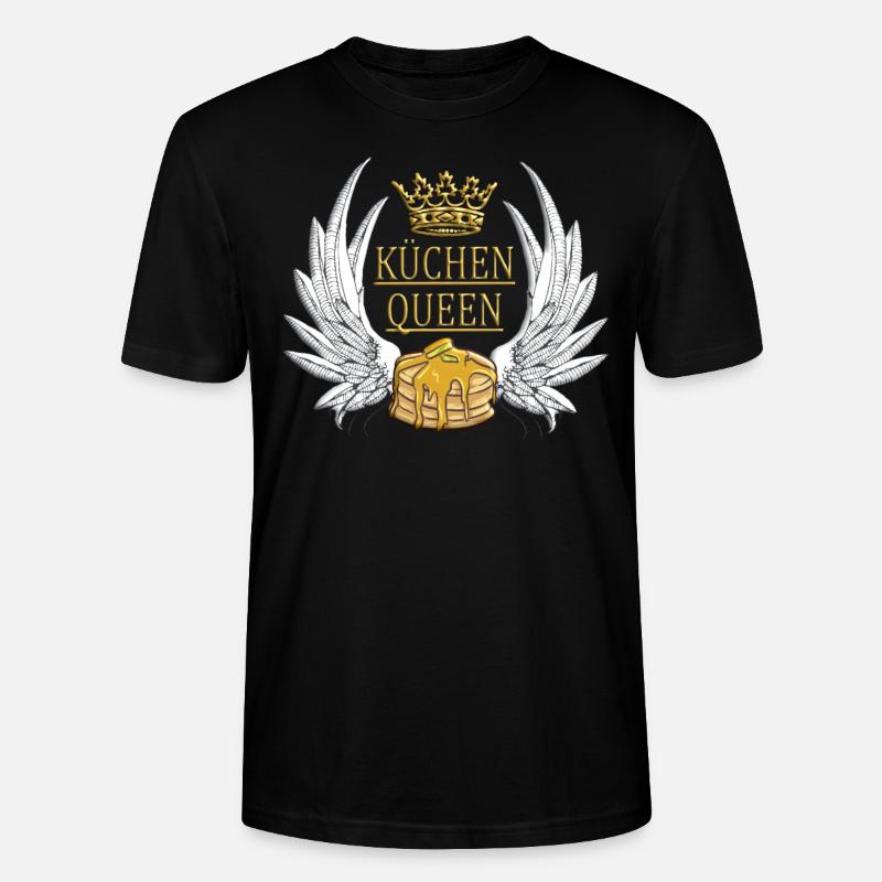 Küchenqueen Backen Design mit Kuchen - Stanley/Stella Unisex Bio-T-Shirt CRAFTER - Schwarz