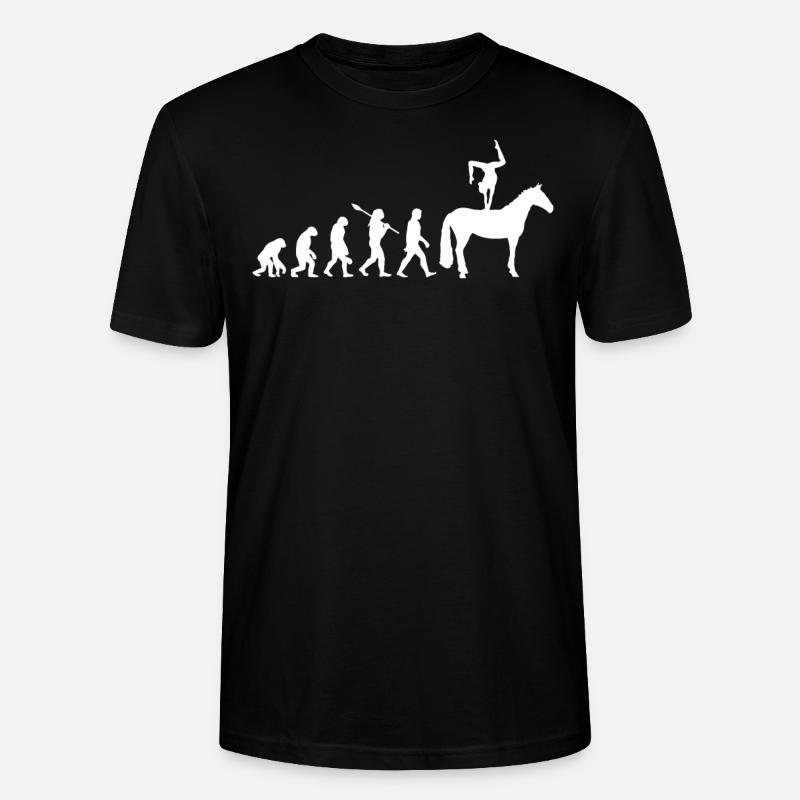 Voltigieren cheval équitation Evolution cavalière - T-shirt bio CRAFTER Stanley Stella Unisexe - noir